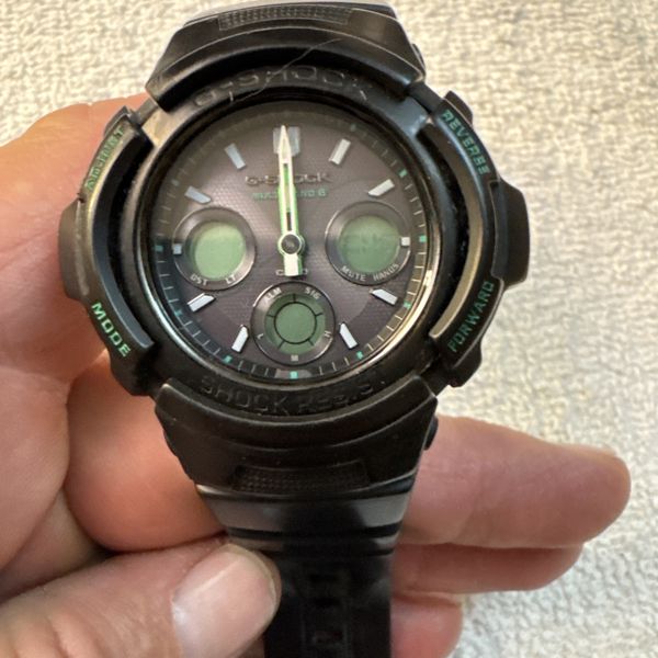 Casio G-Shock AWG-M100F Solar Quartz Watch Black ( Read Description ...