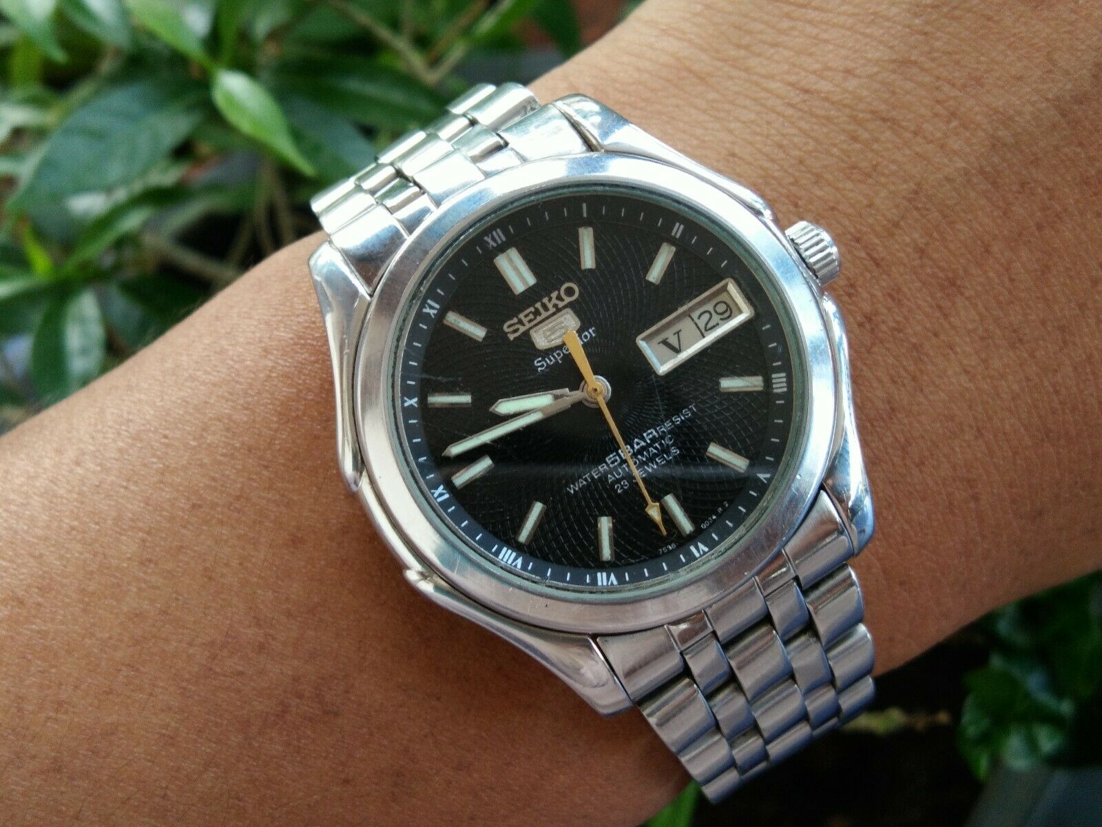 seiko 5 superior automatic 23 jewels 7s36