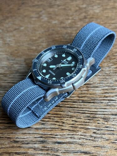 Vintage Seiko 5H25-6030 Diver Scuba 200M Date Quartz Mens