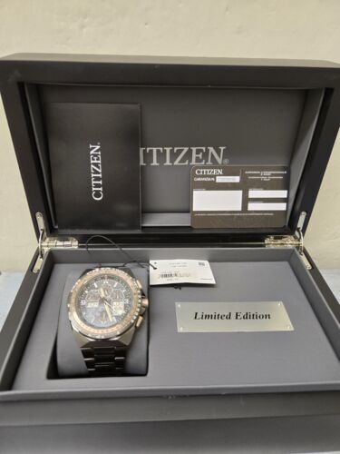 Citizen Orologio Uomo Skyhawk Radiocontrollato 35° Anniversario JY8146-54E - Eco-Drive, Cronografo, World Timer, Acciaio E Oro Rosa - 2