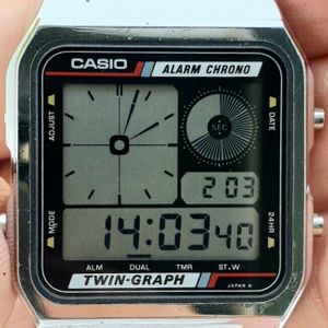 Casio Twin Graph Mod.588 AE-200 Japan Digital Watch Near Mint | WatchCharts  Marketplace