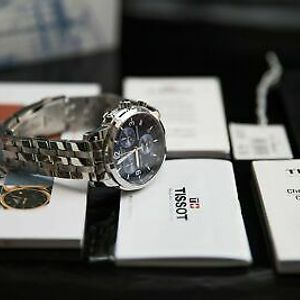 Men Tissot T17.1.586.42 Sport PRC200 Stainless Steel Watch T17158642 Blue WatchCharts Marketplace