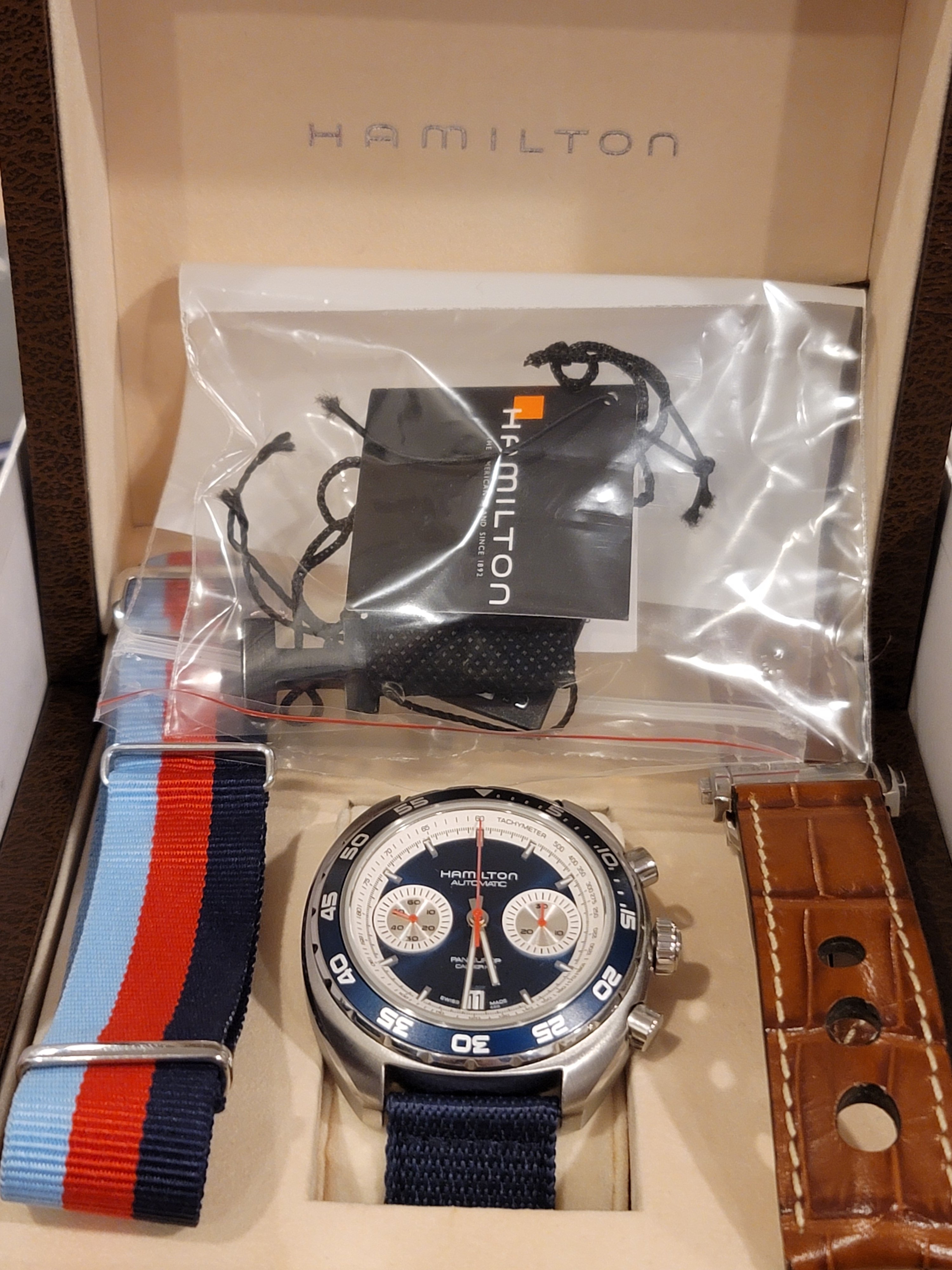 FS HAMILTON PAN EUROP 1971 CHRONOGRAPH LIMITED EDITION LNIB RARE WATCH WatchCharts Marketplace