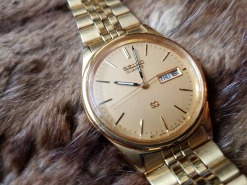 Vintage SEIKO 5Y23-8049 Quartz Watch ~ Gold Toned ☆ JUST NEEDS BATTERY ☆ |  WatchCharts