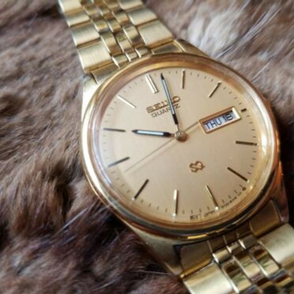 Vintage SEIKO 5Y23-8049 Quartz Watch ~ Gold Toned ☆ JUST NEEDS BATTERY ☆ |  WatchCharts