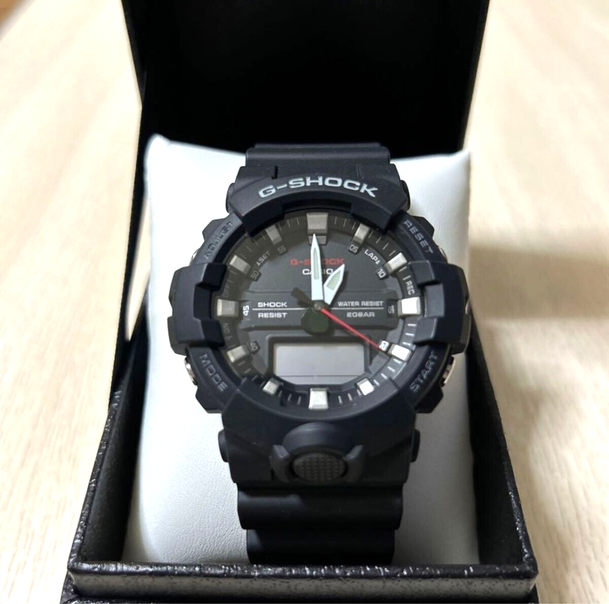 CASIO G-SHOCK GA-800-1AJF Dual Time Analog Digital Men Watch w/Box 