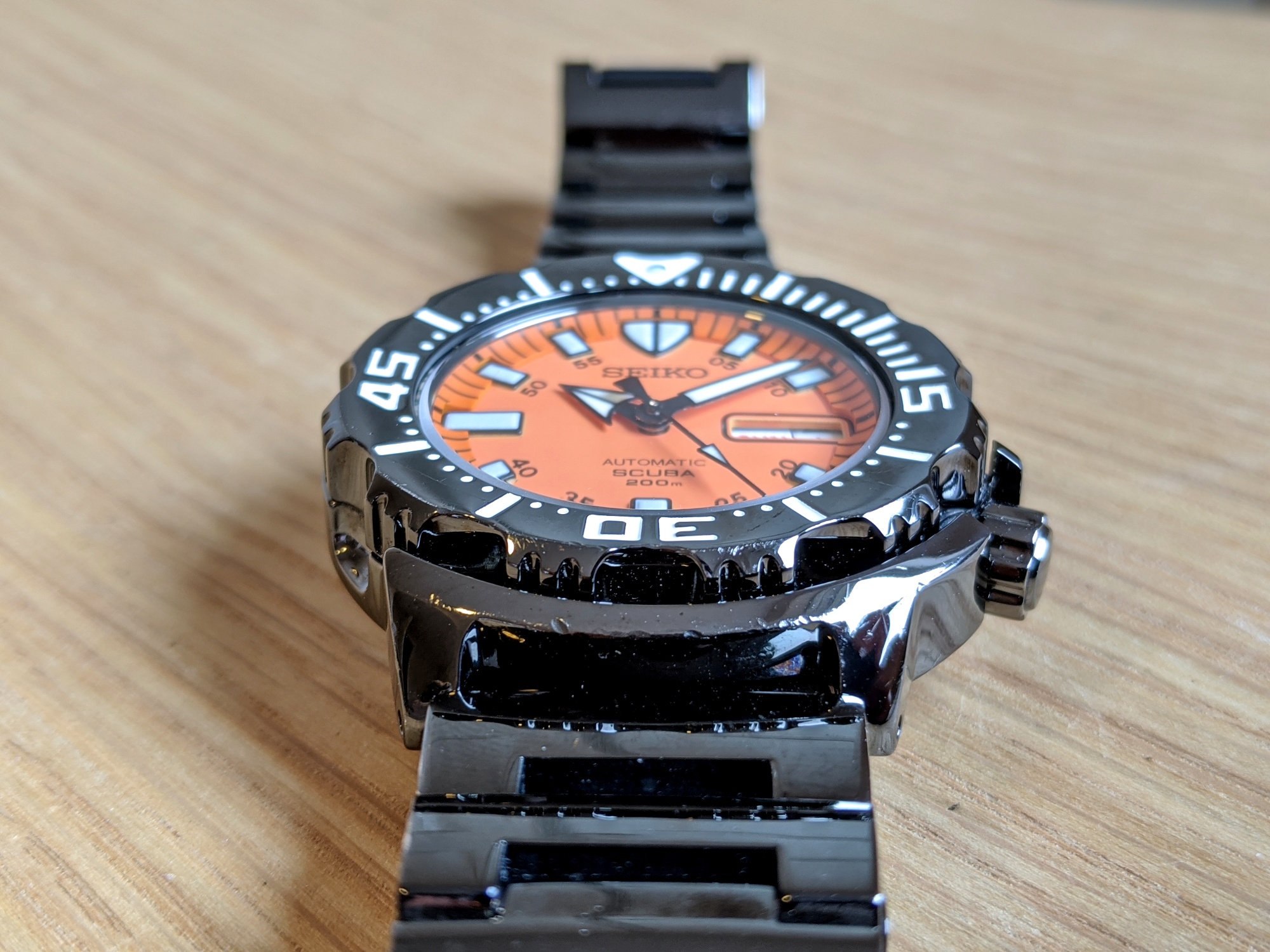 Seiko SZEN009 Orange Dial Gen 1 Night Monster | WatchCharts 