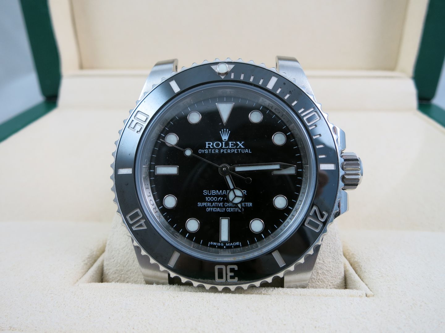 Fs Rolex submariner ceramic no date 114060 watch head only