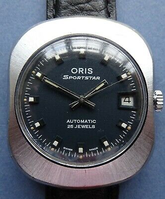 MINT dial ORIS SPORTSTAR KIF 645 25J AUTOMATIC all SS mens watch