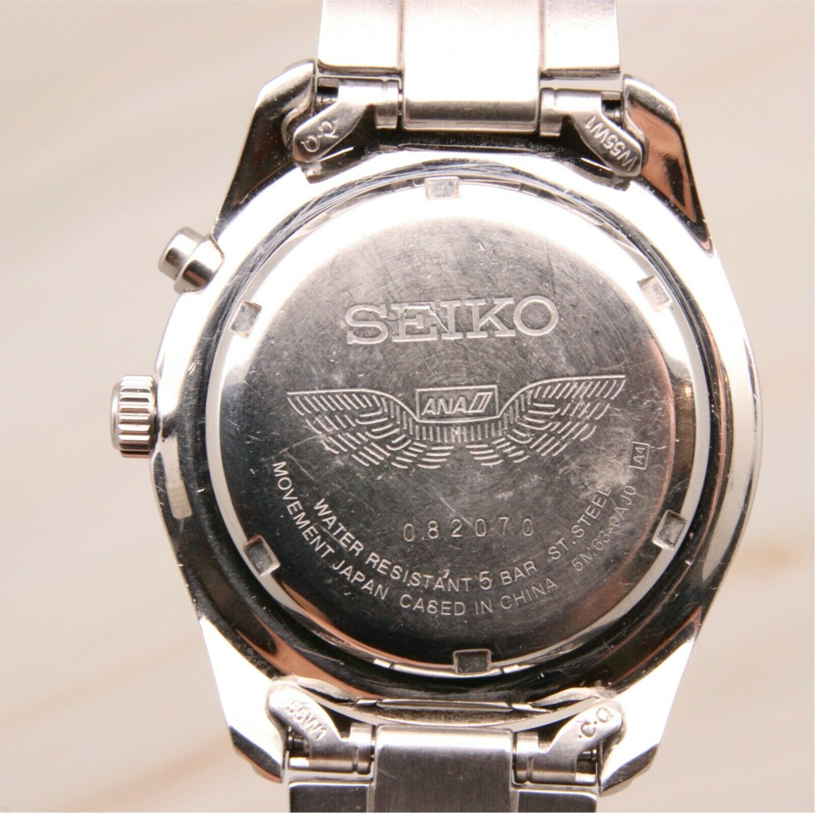 Seiko 5M63-0AJ0 All Nippon Airline ANA Limited Edition Kinetic