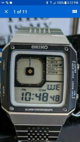 Seiko G757-4010 Brand New in Box Digi Borg Quartz Watch James Bond