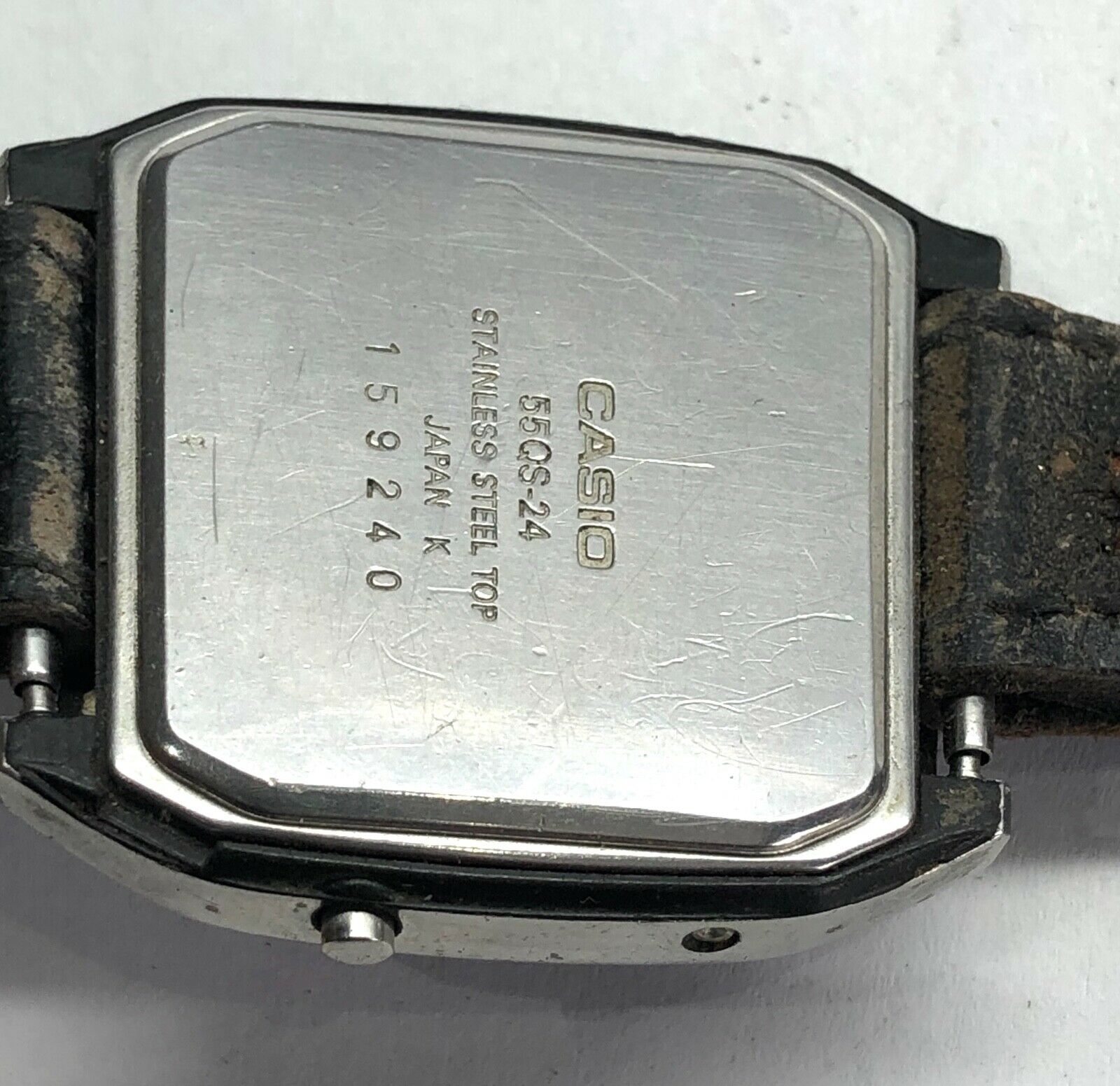 Vintage Casio Chronograph 55QS -24 Quartz Digital Wristwatch