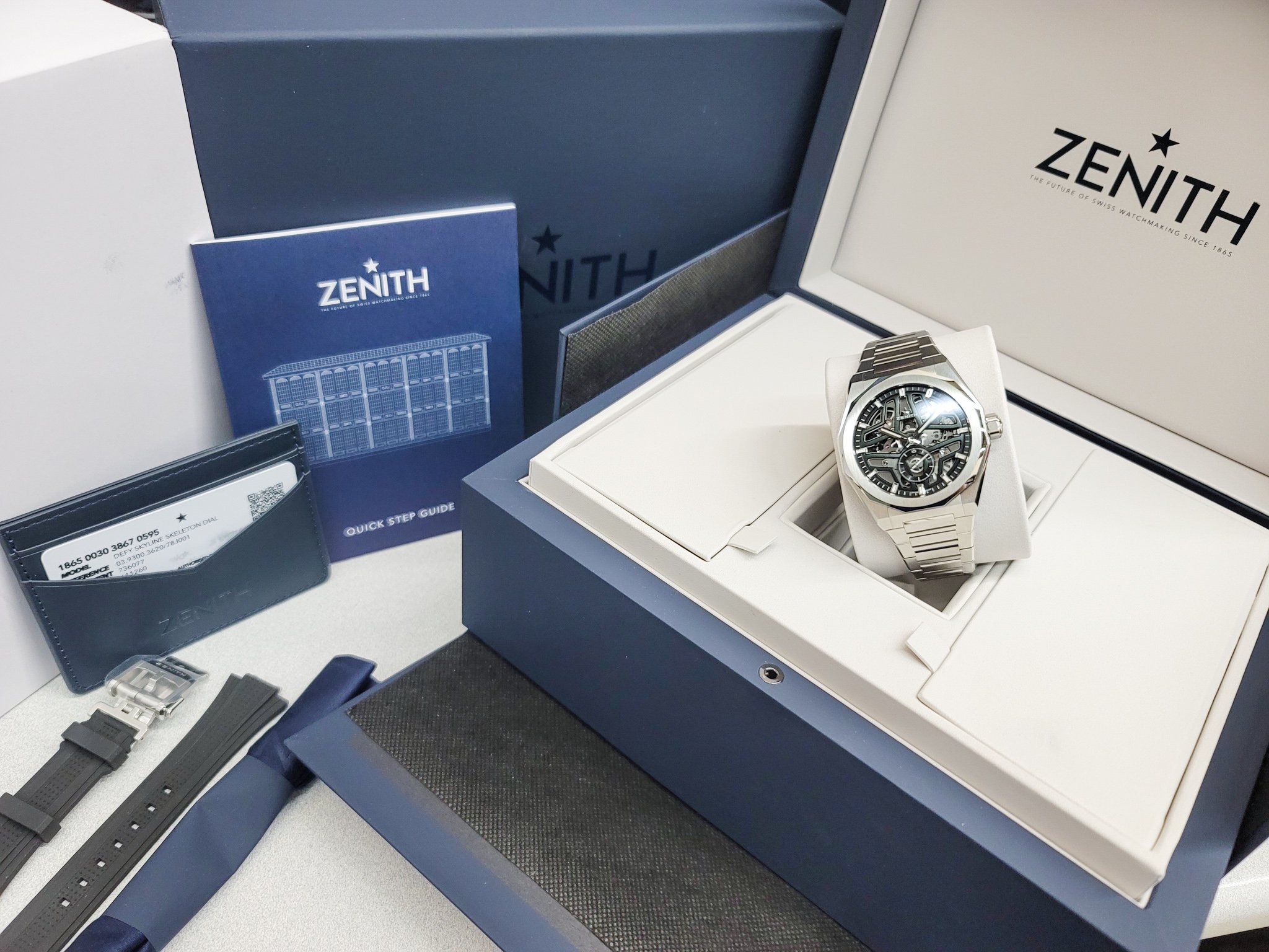 Zenith Defy Skyline Skeleton Blue - 03.9300.3620/79.I001 – Moyer Fine  Jewelers