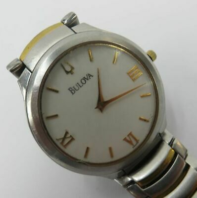 Bulova C9671154 Gold / Silver-Tone Roman Numeral Watch W/ Gold 
