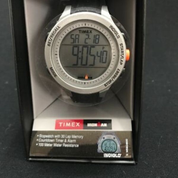 Timex Watch TW5M24600, Men's Ironman Essential 30-Lap Alarm Indiglo ...