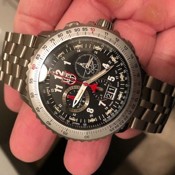 luminox f22 raptor titanium watch with bracelet and nato 500.00