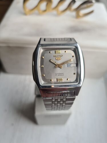 Vintage Square GOLD 1987 SEIKO 5 Men's Automatic Watch, 7009-5862