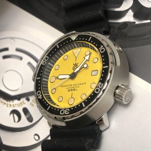 Phantom Aquanaut Beautiful Yellow 0m Diver Watchcharts