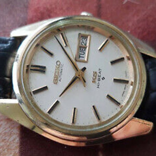 Montre Vintage King Seiko Hi-Beat 5626-7000 (1970) - Boîtier Plaqué Or, Mouvement Automatique