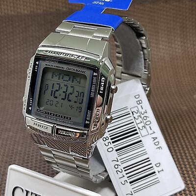 Casio DB-360-1A Digital Data Bank Telememo Stainless Steel Vintage Unisex  Watch