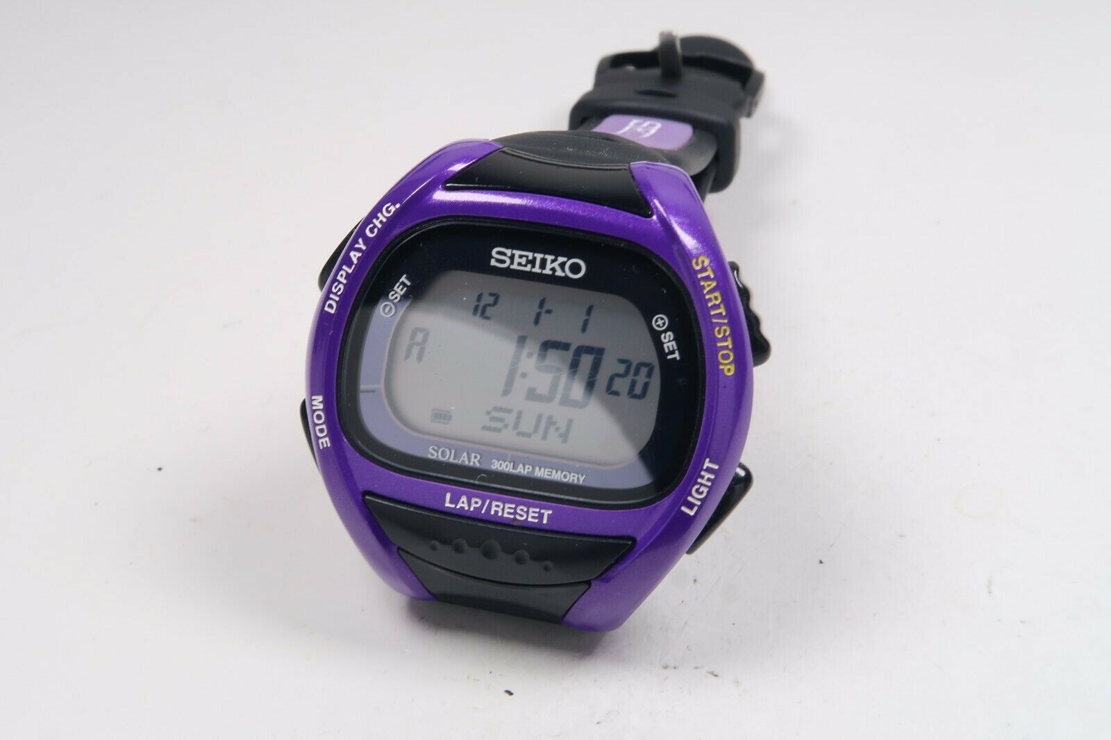 SEIKO S680-00A0 SUPER RUNNER SOLAR 300 LAP MEMORY Quartz Mens