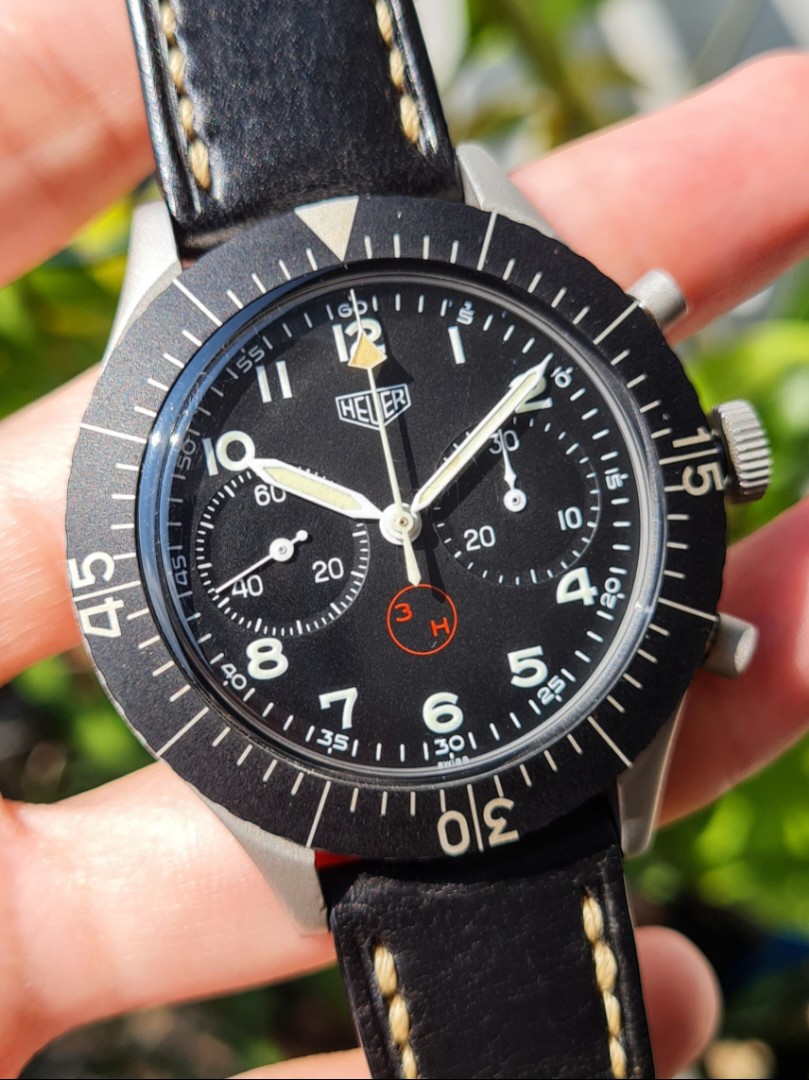 Heuer bundeswehr flyback discount chronograph