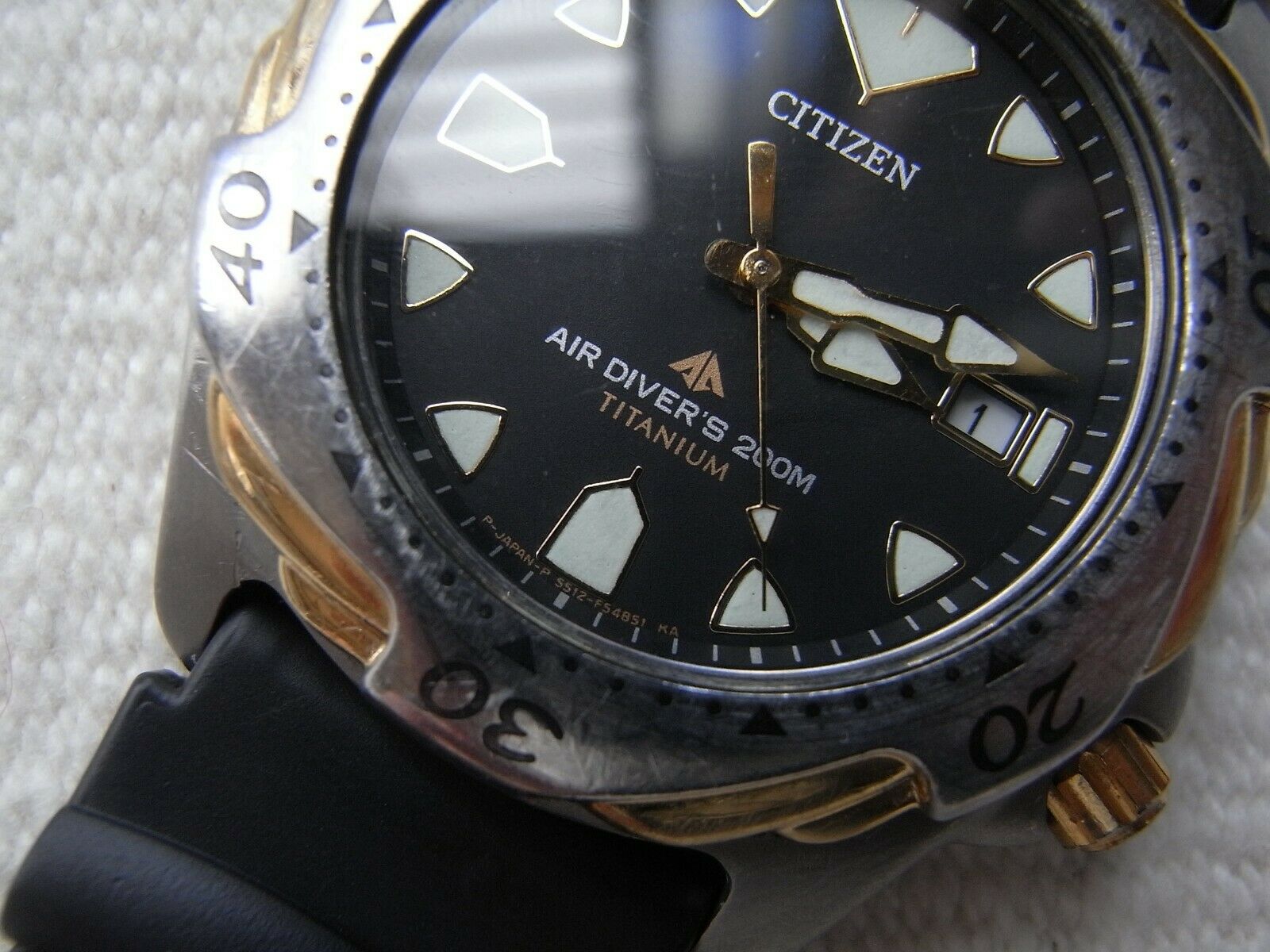 RARE CITIZEN AIR DIVERs 200m TITANIUM 5512-f52088 | WatchCharts