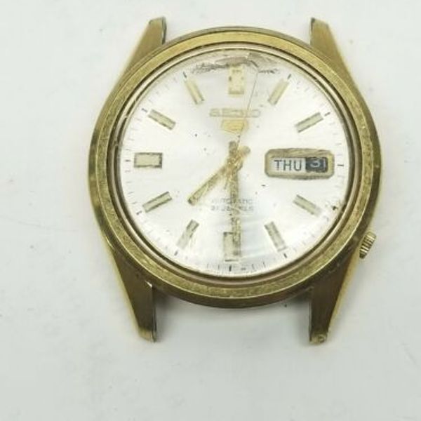 Seiko 5 automatic 6119-8080 watch AS IS for parts or repair RP26 ...