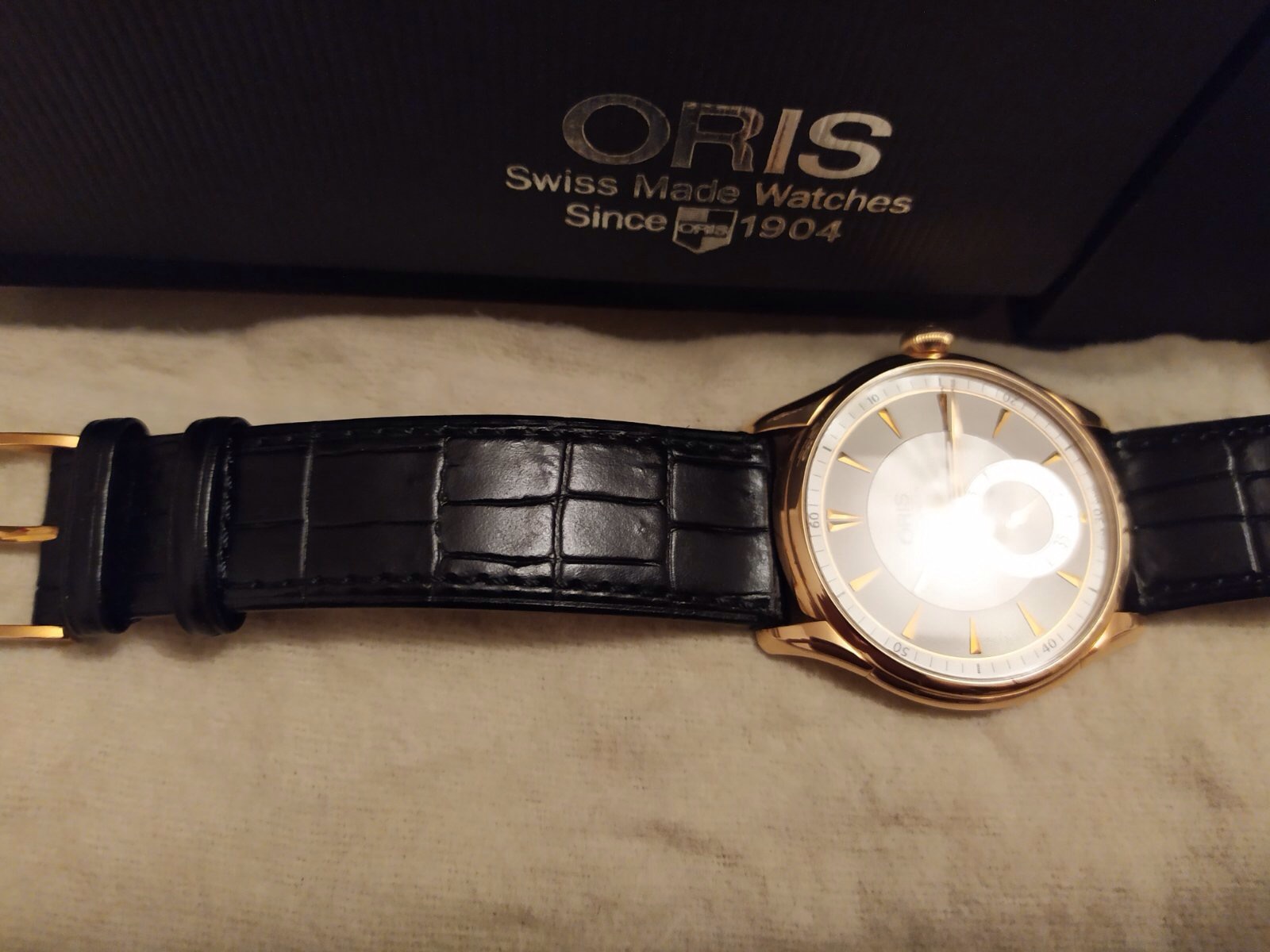 Oris Artelier Hand Winding Small Second 40 Rose Gold 39675806051