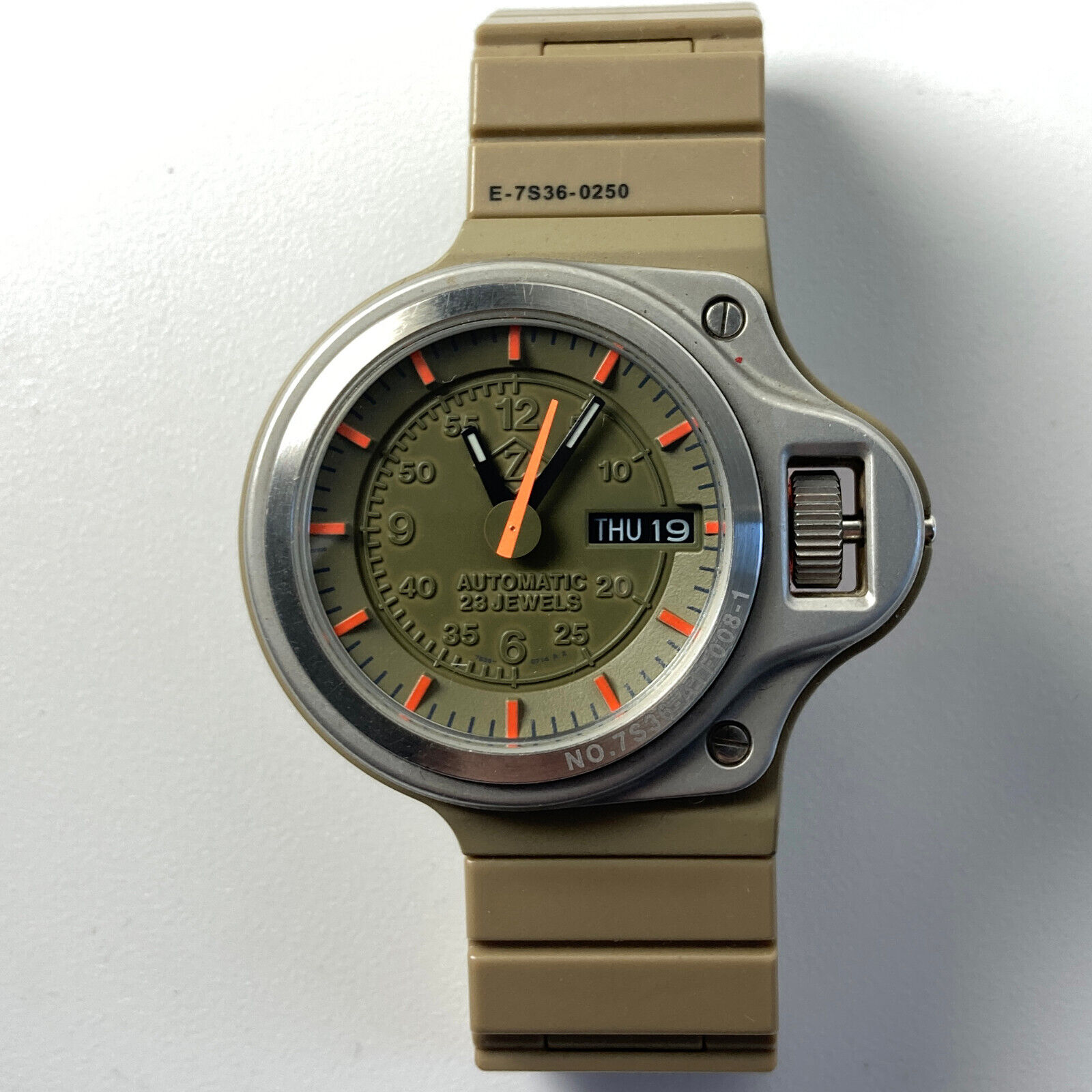 Seiko X Cabane de Zucca Dashboard Automatic Watch 7S36-0250 green Giugiaro  | WatchCharts Marketplace