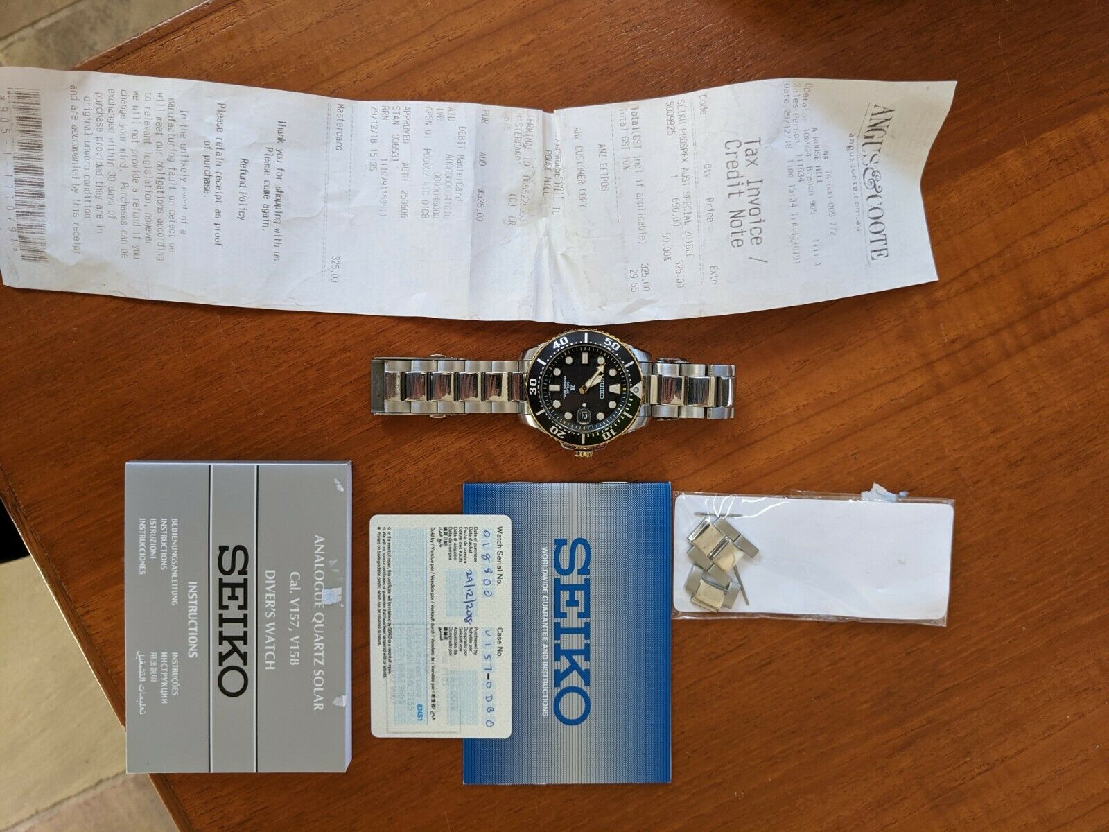 Seiko Prospex Solar SNE520 018 800 Limited Edition Original