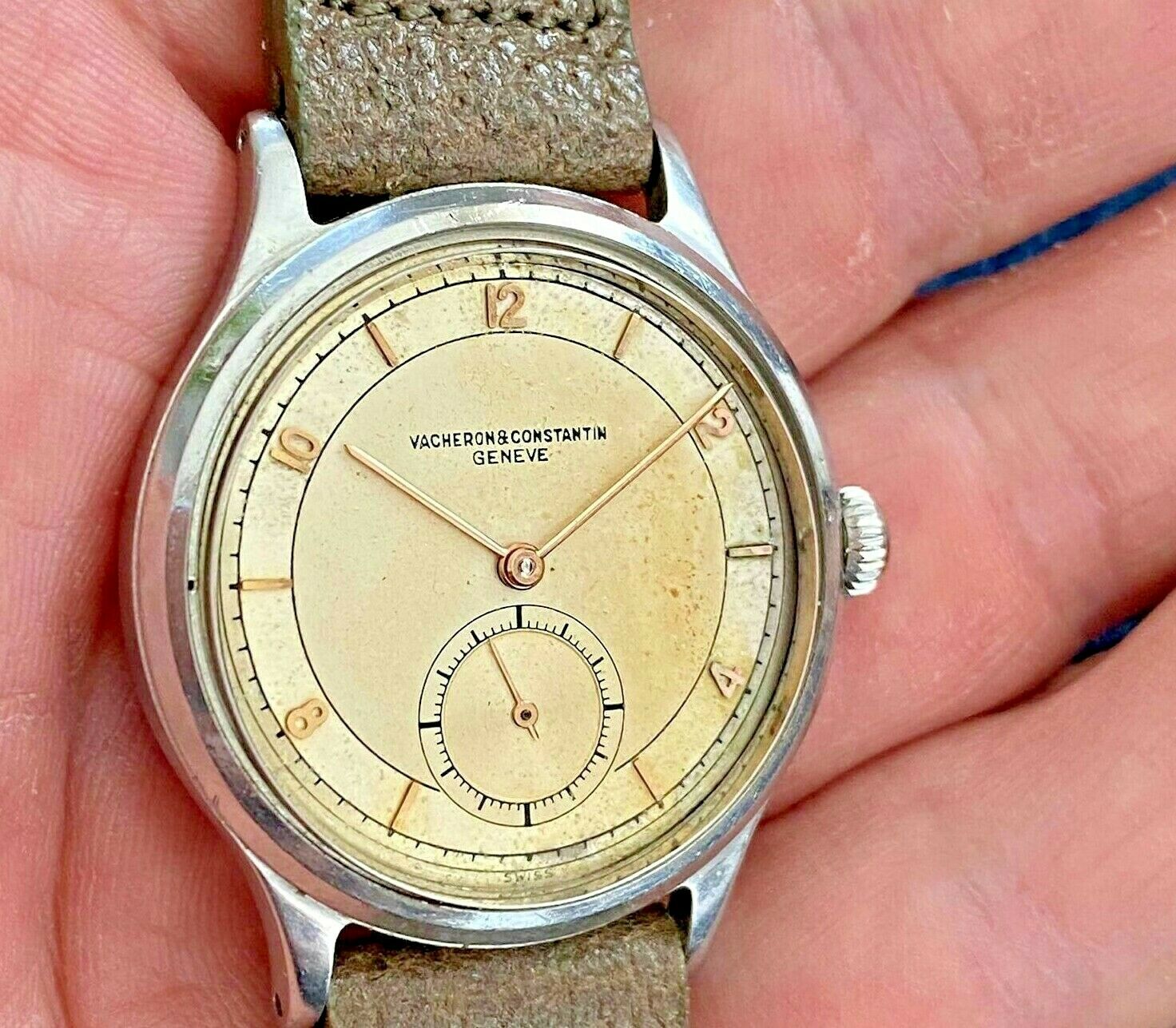 Vintage waterproof stainless steel Vacheron Constantin ref. 4301