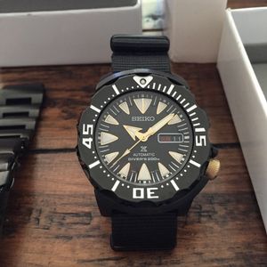 MINT Seiko SRP583 Black & Gold Prospex Monster | WatchCharts