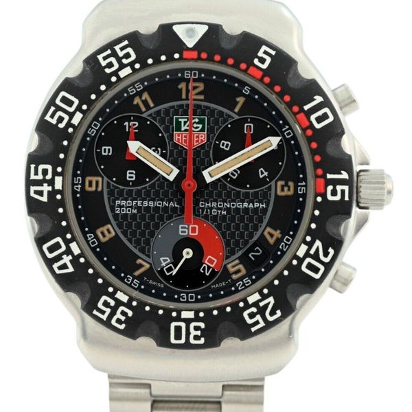 TAG Heuer Formula 1 Chronograph CA1211-R0 on Rubber Strap F1