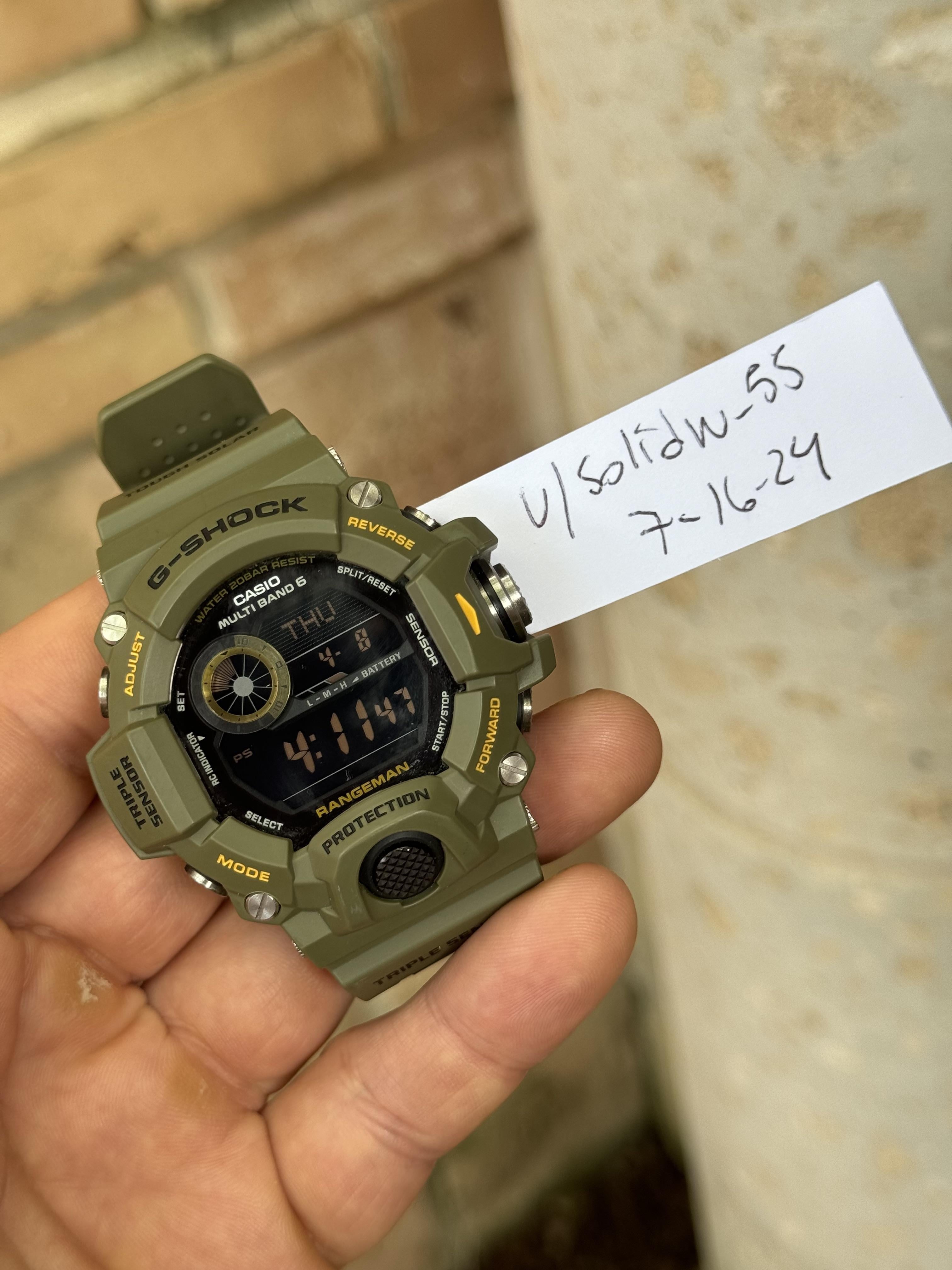 WTS Casio G Shock Rangeman GW9400 3 150 WatchCharts Marketplace