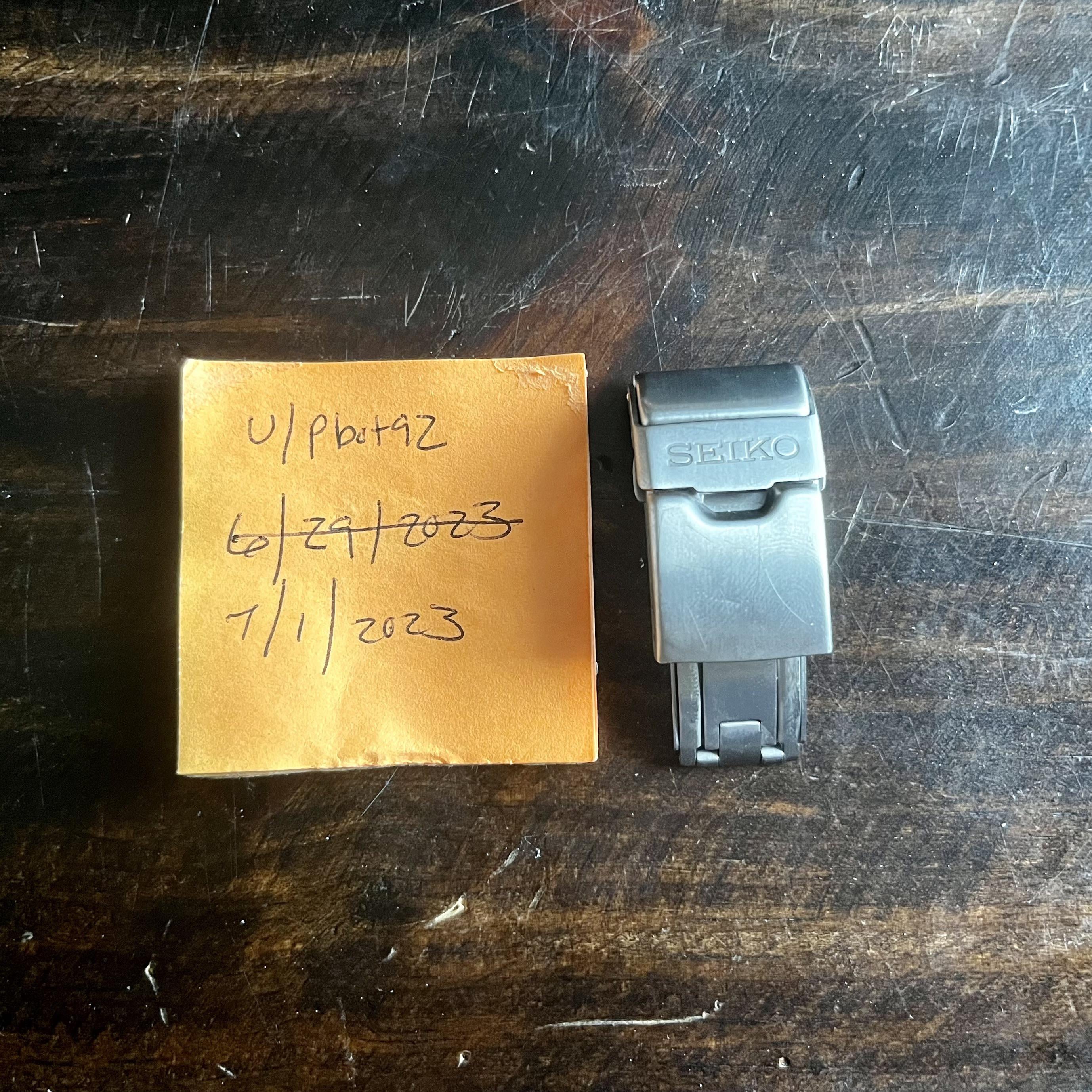 WTS Seiko Marine Master Clasp with Ratcheting Divers Extension