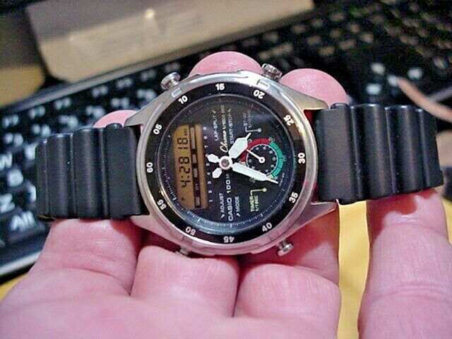 ヴィンテージカシオ　腕時計　クロノグラフ　AW-600 Casio AW-600 Chronograph Ana-Digi Module 373 Vintage Watch Parts