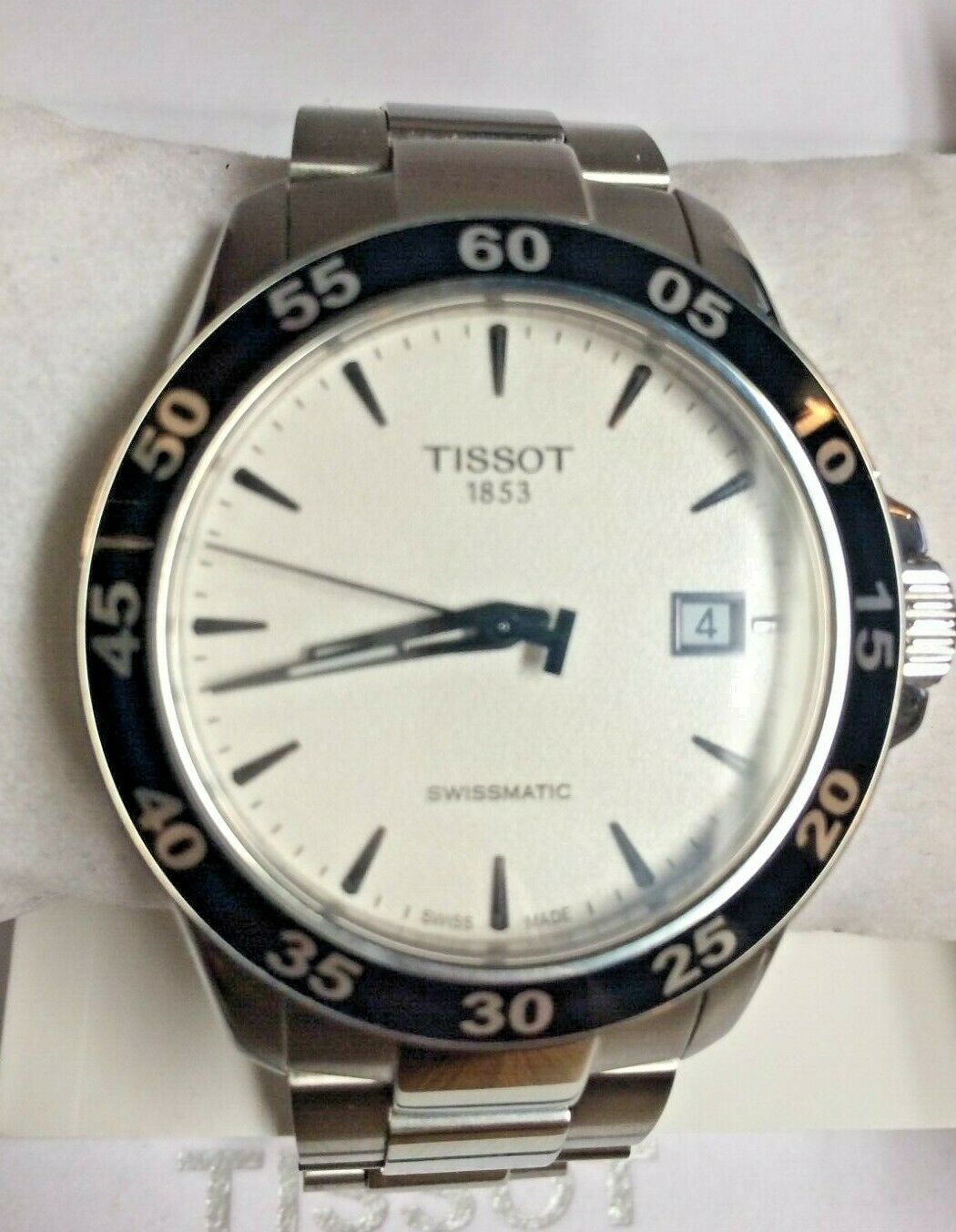 Tissot V8 Swissmatic Silver Dial Men s Watch T1064071103100 New