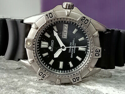 RARE TITANIUM SEIKO DIVER 7S26 0150 SKX421 AUTOMATIC MEN S WATCH