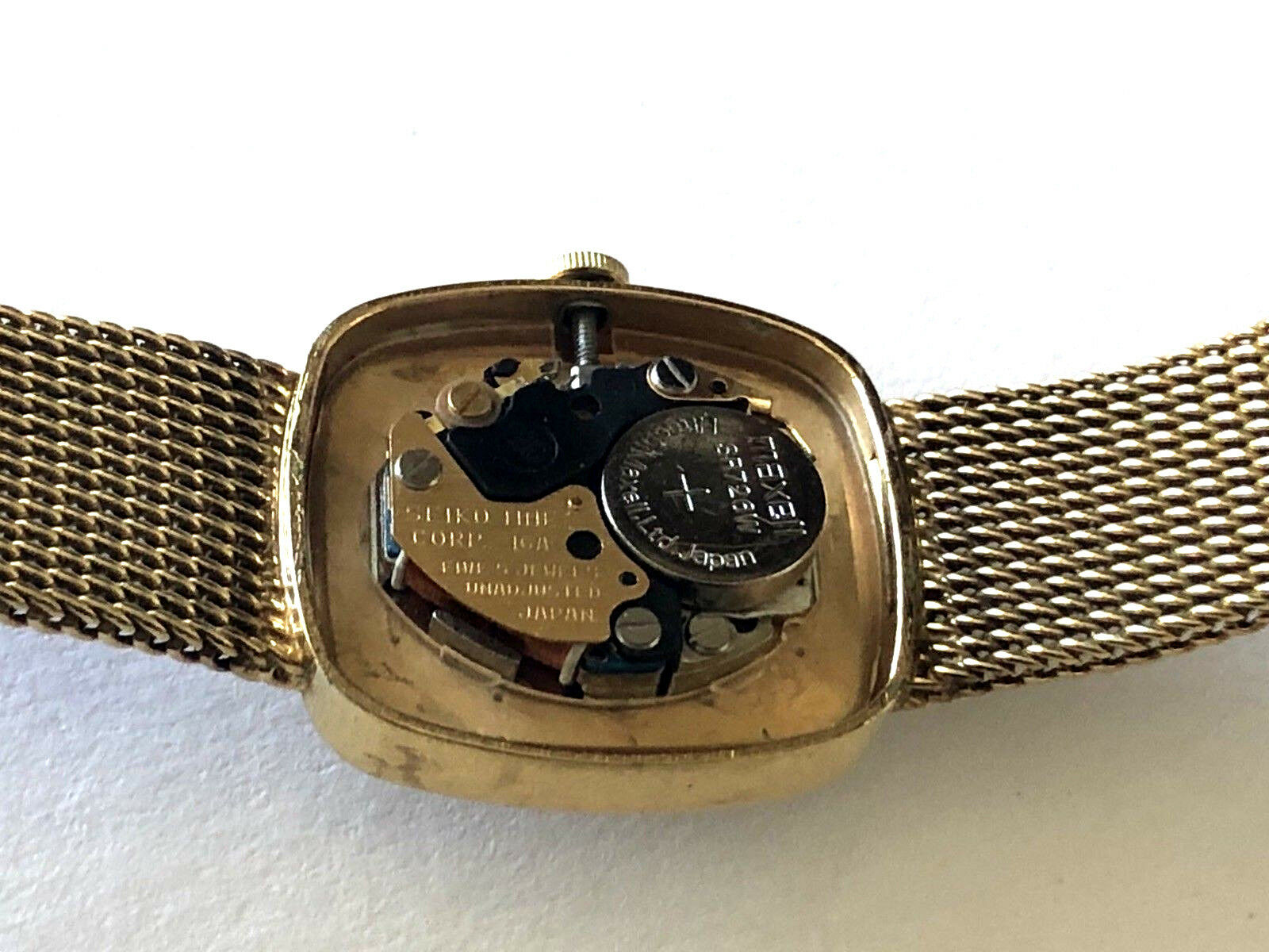 Vintage Seiko Quartz 16-5259 Ladies Watch St Steel Yellow Tone