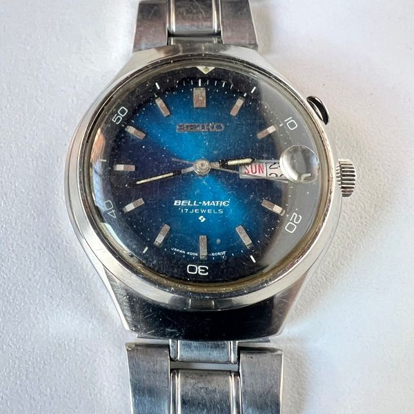 Fond De Boîte (case Back) Pour Montre Seiko 5 - Référence 4006-6060, Acier Inoxydable, Occasion