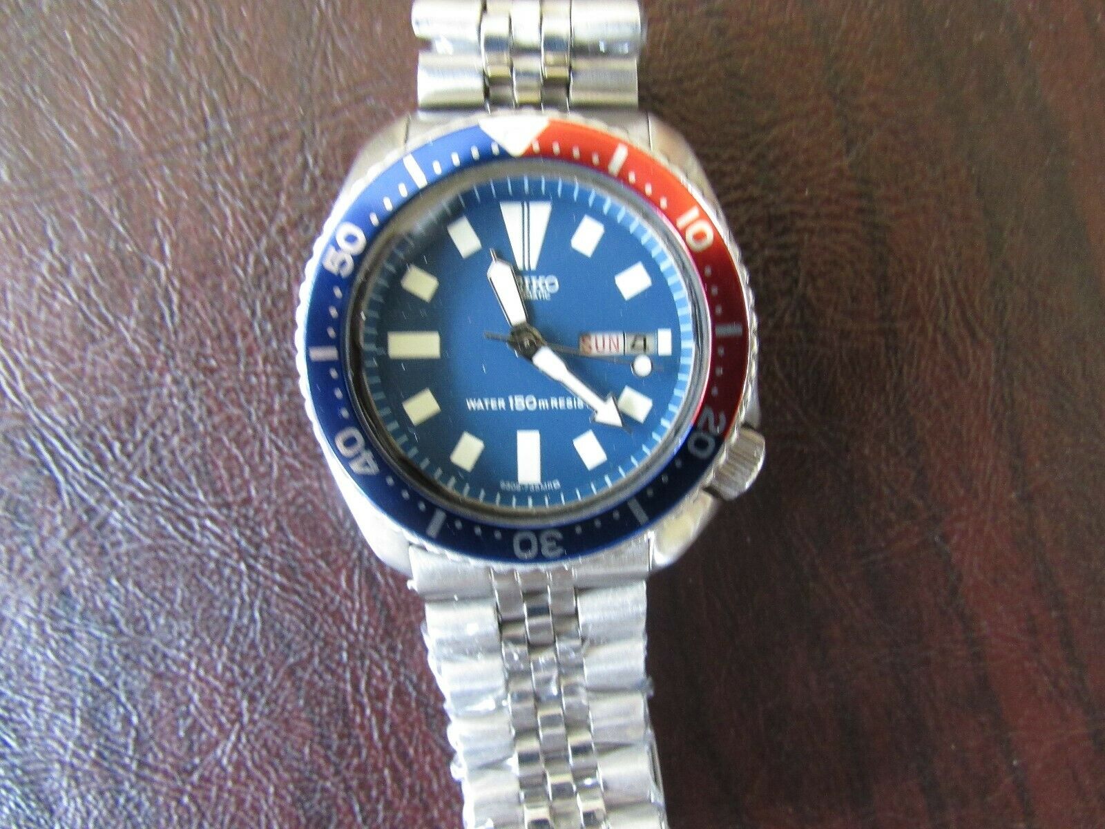 Seiko 6309 7290 Blue Dial Pepsi Bezel Jubilee Bracelet WatchCharts