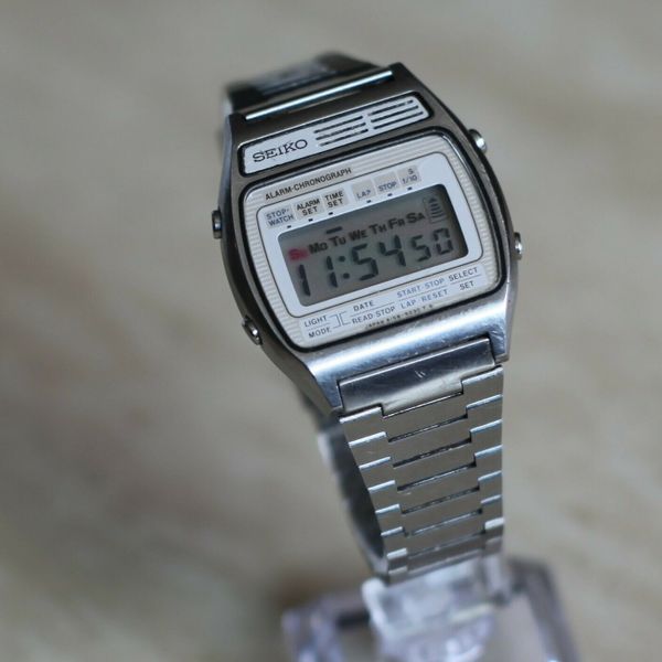 1978 Vintage Seiko A158-5059 Mens Digital Quartz Alarm Chrono New ...