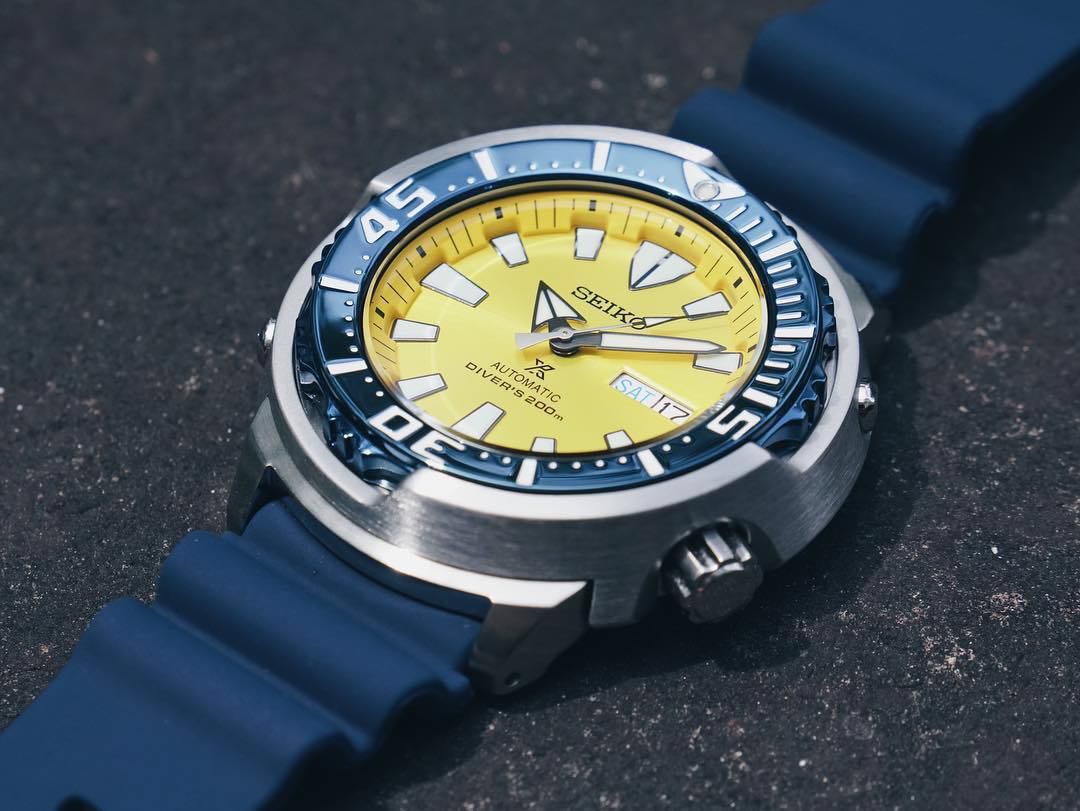 SOLD) SEIKO PROSPEX Yellow Butterflyfish Limited Edition 2200pcs Diver's  SRPD15K1 Seiko Yellow Fin Tuna | WatchCharts