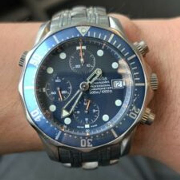 Omega Seamaster 300m Professional Chronograph Titanium 2298.80 Blue ...