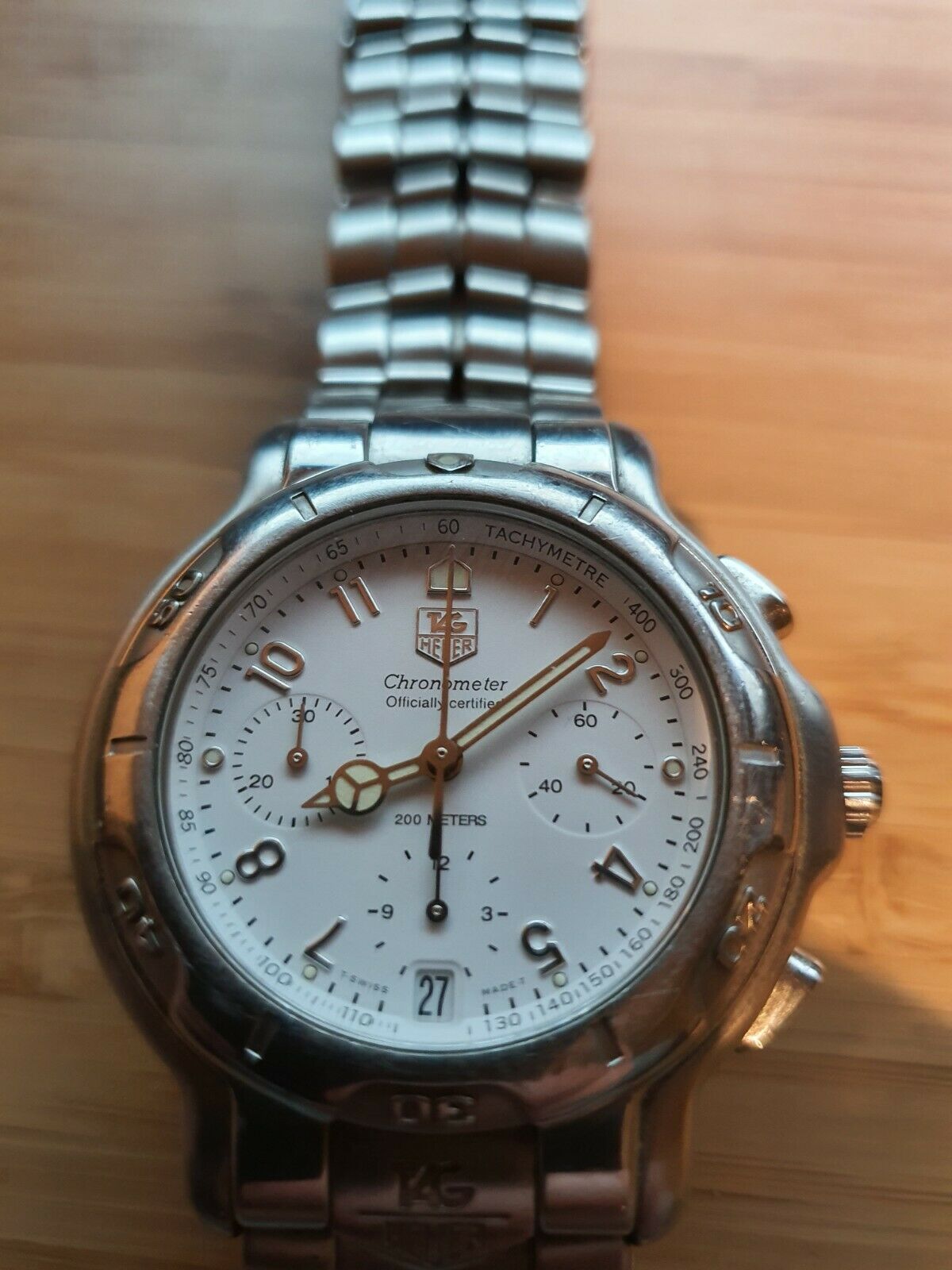 TAG Heuer 6000 Chronometer Chronograph CH5110.BA0675 White Dial