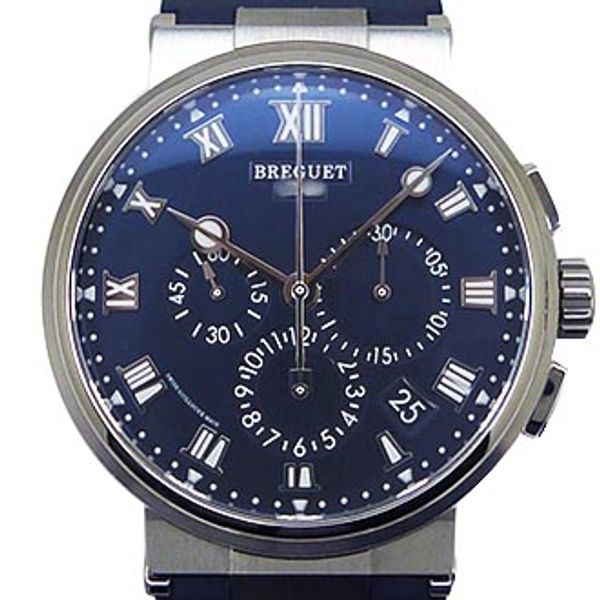 Breguet [BREGUET] 5527TI / Y1 / 5WV Marine Chronograph 5527 Blue [Used