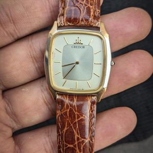 WTS] Seiko CREDOR 1990's 14k ✨Gold Bezel and nickel alloy
