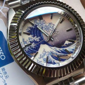 Seiko SKX Diver Super mod Kanagawa Great Wave Dial SARB011 JDM Hands Fluted  Bzel | WatchCharts