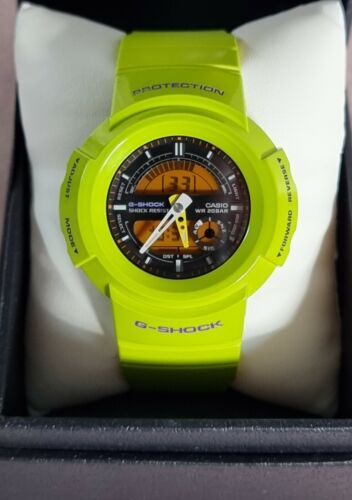 NEW G-Shock Kermit Men's Watch AW582SC AW-582SC-3A Neon Green JDM